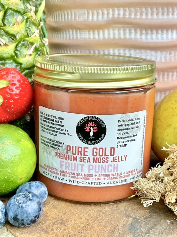 Pure Gold Premium Sea Moss Jelly Fruit Punch