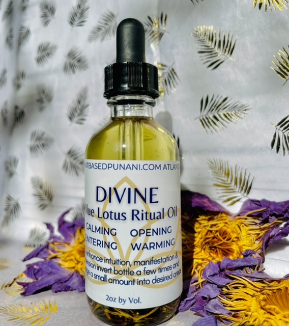 DIVINE Blue Lotus Ritual Oil - The Plant Based Punani