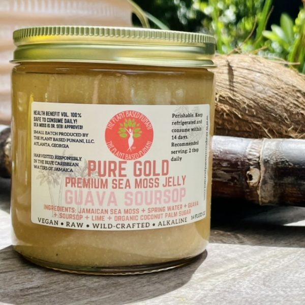 Pure Gold Premium Sea Moss Jelly Guava Soursop